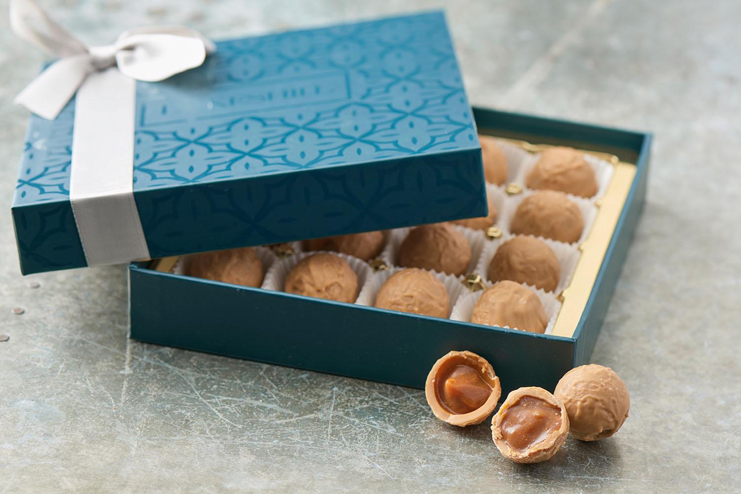 Blonde Chocolate Salted Caramels Chocolates Confectionery